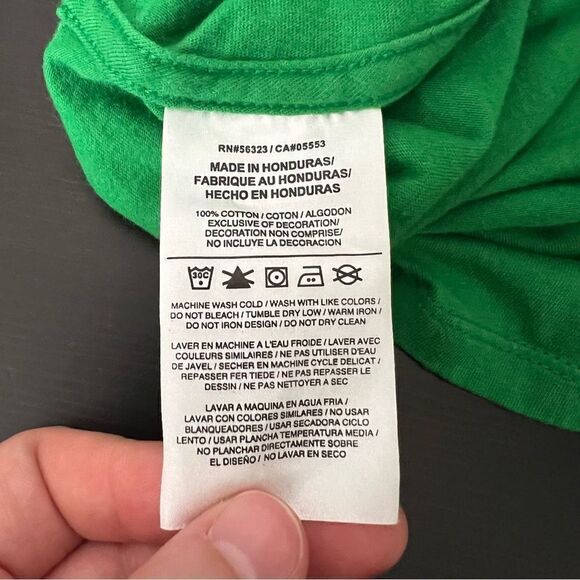 The Nike Tee Athletic Cut Unisex T Shirt Large Green Short Sleeve 100% Cotton - Picture 7 of 9